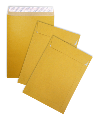 KA Brown Kraft Open End No. 10 x 14 Peel & Seal