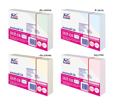 Color Envelope No. C6 (Pack 50)