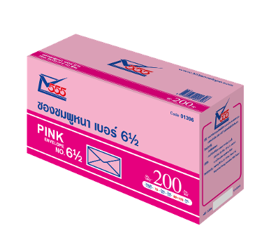 Pink Envelope No. 6 1/2 (Pack 200)