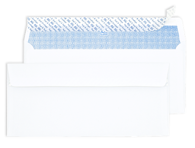 White Inside Tint Envelope No. 9/125 Peel & Seal