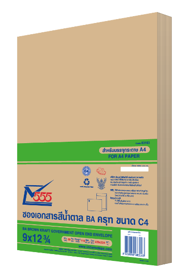 BA Government Open End No. 9 x 12 3/4 (Pack 50)