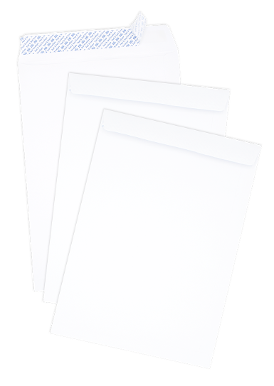 White Open End No.9 x 12 3/4 Peel & Seal